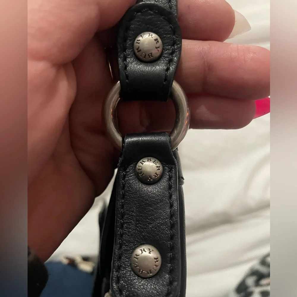 Burberry Black Leather Shoulder Bag